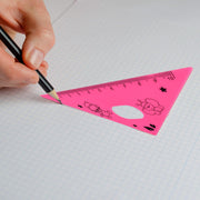 Cute Cartoon Giraffe Ruler  Scale Meter Ruler  Triangle Ruler (4 Pc Set) thumbnail 1