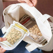 1073 Reusable Airtight Seal Plastic Food Storage Mason Jar Zipper (150ml) thumbnail 2