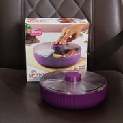 Supermom Multipurpose Round Rotating Dry Fruit  Snack Storage Container (1 Pc) thumbnail 4