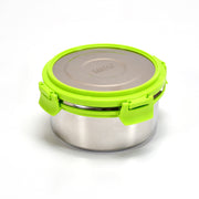8139 Ganesh Solo Round 400 Stainless Steel Leak Proof Airtight Lunch Pack For Office  School Use thumbnail 1