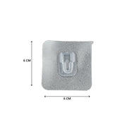 7433 Transparent Adhesive Male Hook Used For Hanging Various Types Of Items (1pc) thumbnail 3