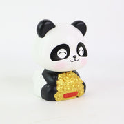 Car Decoration Solar Power Moving Head Panda Statue Creative (1 Pc) thumbnail 1