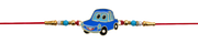 Car Rakhi With Red Thread  For Kids thumbnail 1