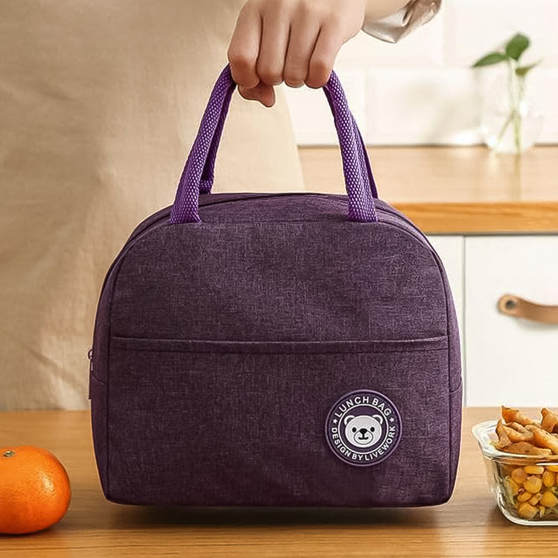 Lunch Box Bag For Women Men Insulated Lunch Bag With Zipper (1 Pc)