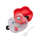 Double Layer Froggy Shape Lunch Box With Spoon (1 Pc  Mix Color) thumbnail 3