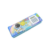 4257 Double Sided Magnetic Geometry Box Pencil Box With Calculator For Boys Art Plastic Pencil Box  For Girls And Boys thumbnail 3
