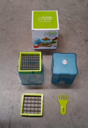 2 In 1 Potato Chipser  Slicer French Fries Maker Finger Chips  Plastic  Two Blades Finger Chips Cutter For Kitchen Accessoryvegetable Fruit Slicer (1 Pc) thumbnail 6