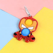 Superhero Themed Iron Man Shape Keychain Pop It Toy (1 Pc) thumbnail 2