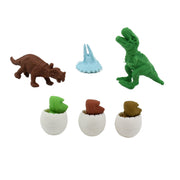 18030 Dinosaur Shaped Erasers  Egg Shape Eraser For Kids Dinosaur Erasers Puzzle 3d Eraser Mini Eraser Dinosaur Toys Desk Pets For Students Classroom Prizes Class Rewards Party Favors (5 Pcs Set) thumbnail 3