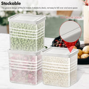 Transparent Square Plastic Food Storage Container Set (6 Pc) thumbnail 1