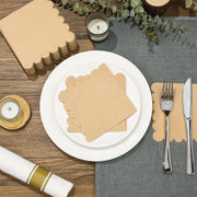 Disposable Scalloped Edge Tissue Napkins Set (120 Pc) thumbnail 3