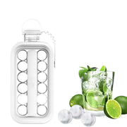 5359 Ice Tray Foldable Ice Cube Molds With Lid2-in-1 Ice Box Ice Cube Speeder Ice Ball Maker Ice Cube Making Bottle14-ice Balls For Outing Camping Hiking thumbnail 5