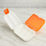 Portable Orange Dual-sided Pill Organizer Box (1 Pc) thumbnail 1