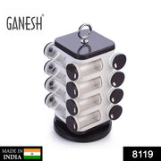 8119 Ganesh Multipurpose Revolving Spice Rack With 16 Pcs Dispenser Each 100 Ml Plastic Spice Abs Material 1 Piece Spice Set 1 Piece Spice Set  (Plastic) thumbnail 6