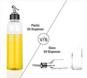 2138  1ltr Oil Dispenserwith Lid - Clear Drip Free Spout Controlled Use thumbnail 6