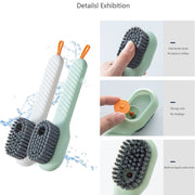 17928 Multifunctional Scrubbing Brush With Liquid  Soap Dispenser Cleaning Brush With Liquid  Soap Dispenser Shoe Brush For Cleaning Cloth Cleaning Brush With Handleliquid Shoe Brush For Shoe Clothes (1 Pc) thumbnail 5