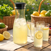 Prexo Plastic Water Jug And Drinking Glass Set (1 Jug 1000ml 6 Glasses 300ml) thumbnail 5