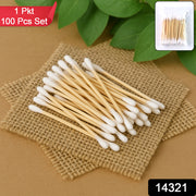 Eco-friendly Wooden Cotton Ear Buds (1 Pkt  100 Pcs Approx) thumbnail 6