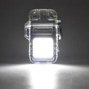 Usb Rechargeable Electric Lighter  3 Modes Cob Flashlight (1 Pc) thumbnail 2