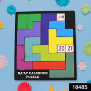 Wooden Daily Calendar Puzzle (Multicolor  1 Set) thumbnail 5