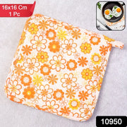Kitchen Heat Resistant Quilted Pot Holder  Oven Mitt Pad (1 Pc  16x16 Cm) thumbnail 5