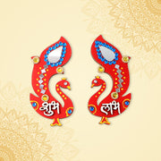 Decorative Wooden Shubh Labh Wall Hanging (2 Pc) thumbnail 3