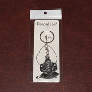 Lord Ganesha Sitting Design Silver Keychain (1 Pc) thumbnail 2