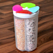 2822 4 Section Storage Containers Airtight Transparent Food Plastic Storage Container thumbnail 1