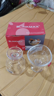 Glass Footed Dessert Bowl Ice Cream Cup (2 Pcs Set) thumbnail 6