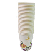Disposable Paper Cups Disposable Tea Coffee Cups (24 Pcs Set  Mix Color  Design) thumbnail 4