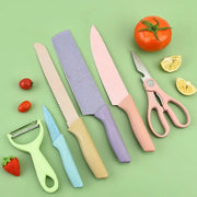 8174 Corrugated 6pc Kitchen Knife Set Professional Box Knife Set 6 Piece Forged Kitchen Knives With Box. thumbnail 1
