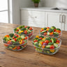 Transparent Multipurpose Serving Bowl Set (4 Pc Set)
