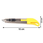 Heavy-duty Stainless Steel Body Utility Cutter Knife (1 Pc  With 2 Extra Blade) thumbnail 4