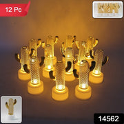 Decorative Cactus Shaped Flameless Led Candles (12 Pc) thumbnail 7