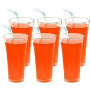 0630 Stylish Look Plastic Juicy Glass Transparent Glasses Set 300ml (6pcs) thumbnail 4