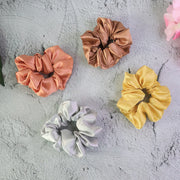 Premium Satin Hair Scrunchies  Elastic Hair Ties For Women  Girls (12 Pc) thumbnail 5
