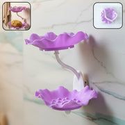 Wall Mounted Plastic 2 Layer Soap Dish Holder (1 Pc) thumbnail 1