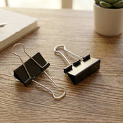 Medium Size Heavy-duty Black Binder Clips Set (32 Mm 12 Pc) thumbnail 5