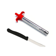 2158 Stainless Steel Electronic Gas Lighter And Knife (2 In 1) thumbnail 3