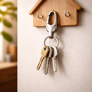 Stylish Metal Key Holder Keychain With Secure Lock Clip 1 Pc thumbnail 5