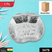 5479  Decorative Mukhwas Serving Tray Serving Mukhwas Plate Fancy Candy Tray Dry Fruit Serving Tray (1 Pc Set) thumbnail 5