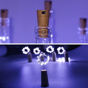 Wine Bottle Cork String Light  Multi Led  2m Cable Length Copper Wire Battery Operated (White  1 Pc) thumbnail 6
