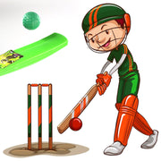 8022a Plastic Cricket Bat And Ball Toy For Kids thumbnail 1