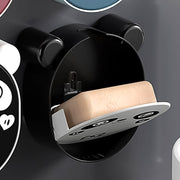 Plastic Cute Panda Soap Box  Wall Mounted Flip-top Drain Soap Case (1 Pc) thumbnail 3