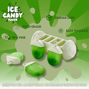 Plastic Ice Candy Maker 4 Compartment  Grid Kulfi Candy (1 Pc) thumbnail 4