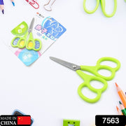 7563  Stainless Steel Double Grip Scissors Multipurpose  Comfort Grip Handle And Stainless Steel Blades  Paper Photos Crafts All Purpose Office (1 Pc) thumbnail 6