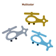 Silicone Helicopter Shape Teether For Baby (1 Pc  Mix Color) thumbnail 4