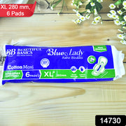 Beautiful Basics Blue Lady Sanitary Pads Xl 280mm (6 Pc) thumbnail 6