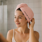 Ultra Soft Microfiber Hair Drying Towel Wrap With Button Lock (1 Pc) thumbnail 3