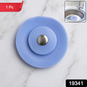 Creative 2-in-1 Blue Silicone Sewer Sink Sealer Cover Drainer (Multicolour  1 Pc) thumbnail 6